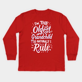 Oldest Grandchild Kids Long Sleeve T-Shirt